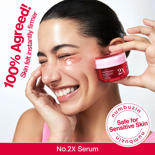 Numbuzin no.2 rose PDRN collagen 2X plumping serum