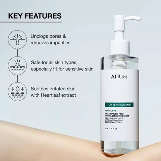 Anua heartleaf pore control cleansing oil mild