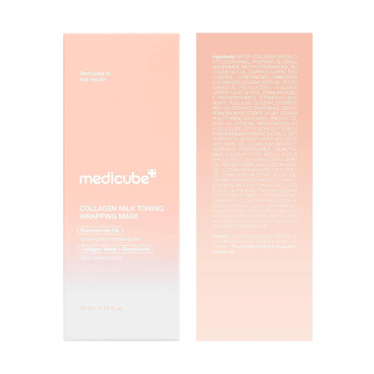 Medicube collagen milk toning wrapping mask