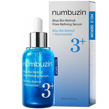 Numbuzin no.3 blue bio-retinol pore refining serum