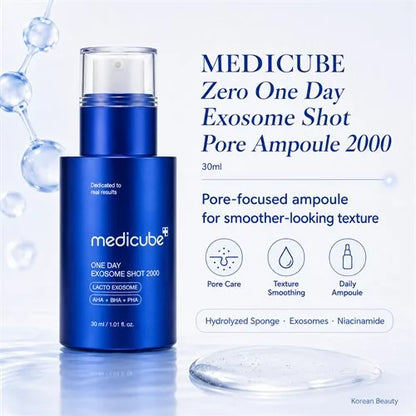 Medicube zero one day exosome shot pore ampoule 2000