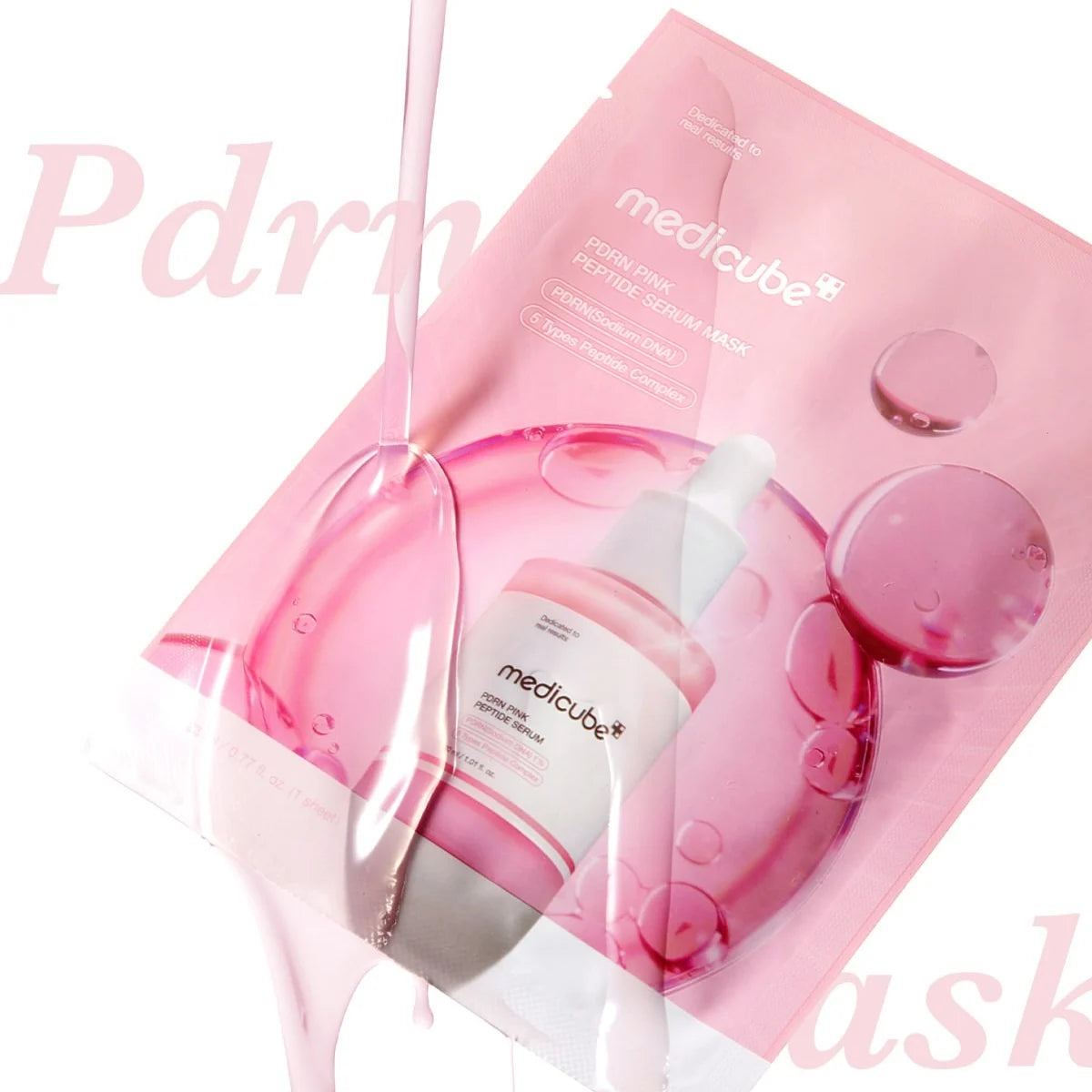 Medicube PDRN pink peptide serum mask