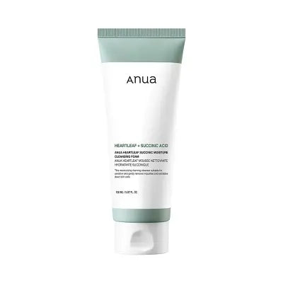 Anua heartleaf succinic moisture cleansing foam