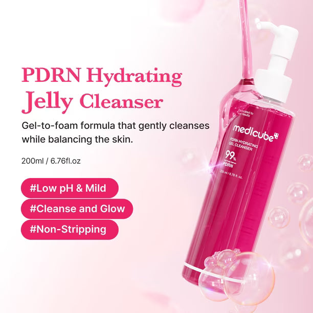 Medicube PDRN pink gel cleanser