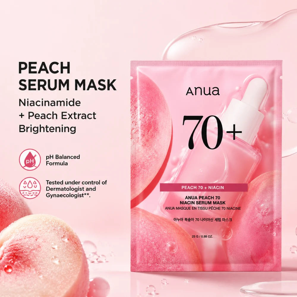 Anua peach 70 niacin serum mask