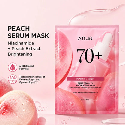 Anua peach 70 niacin serum mask