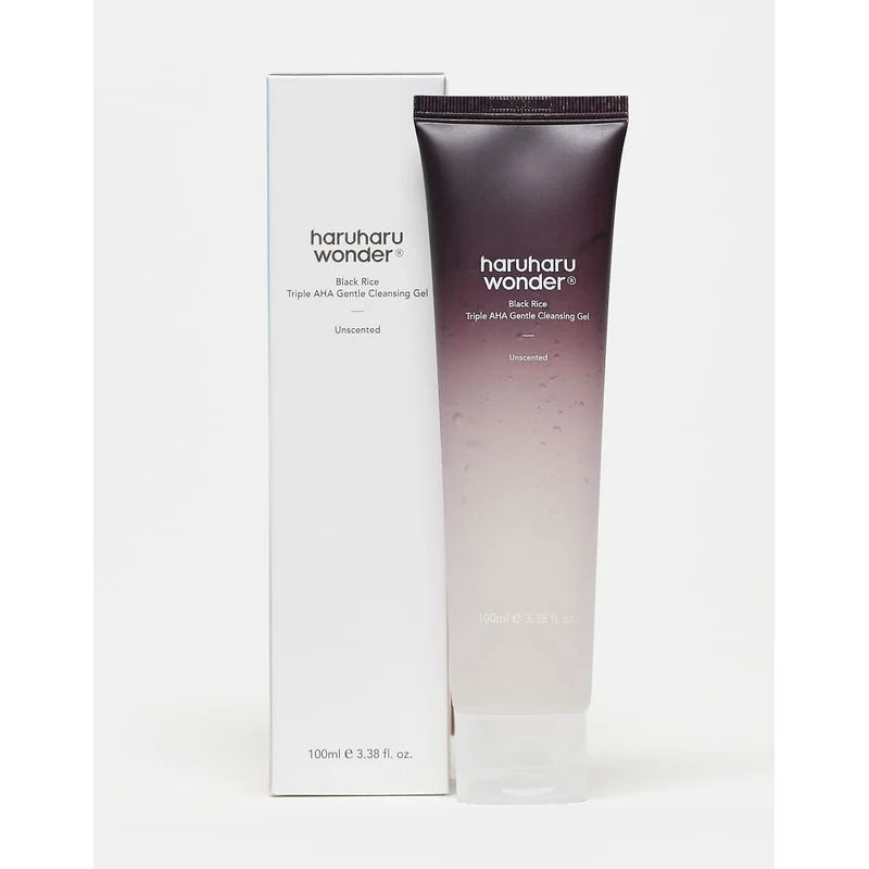 Haruharu Wonder black rice triple AHA gentle cleansing gel — imagen 4
