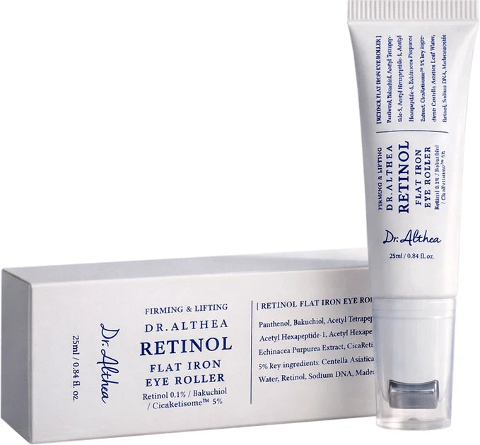 Dr. Althea retinol flat iron eye roller