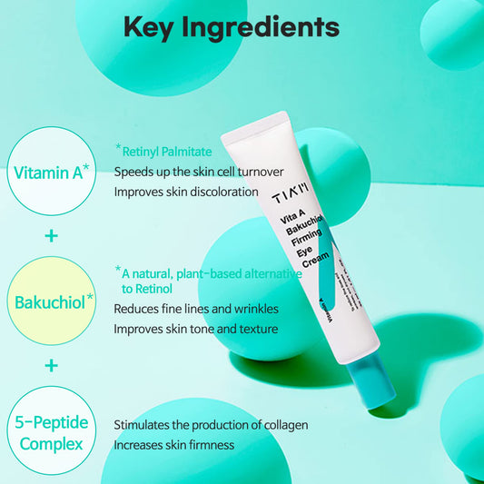 TIA'M vita A bakuchiol firming eye cream