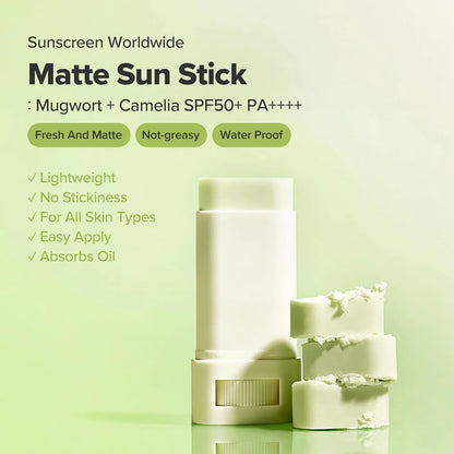 Beauty Of Joseon matte sun stick: mugwort + camelia SPF50+/PA++++