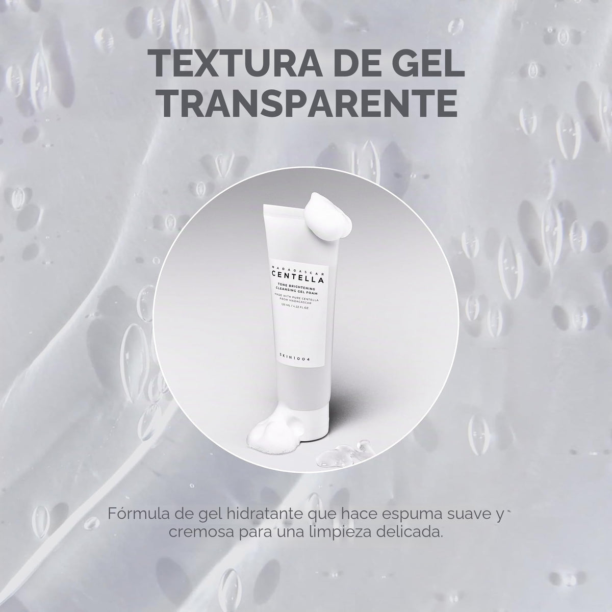 SKIN1004 Madagascar centella tone brightening cleansing gel foam