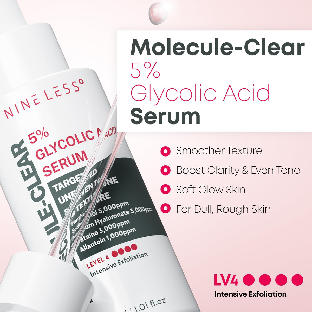 NINELESS molecule-clear 5% glycolic acid serum