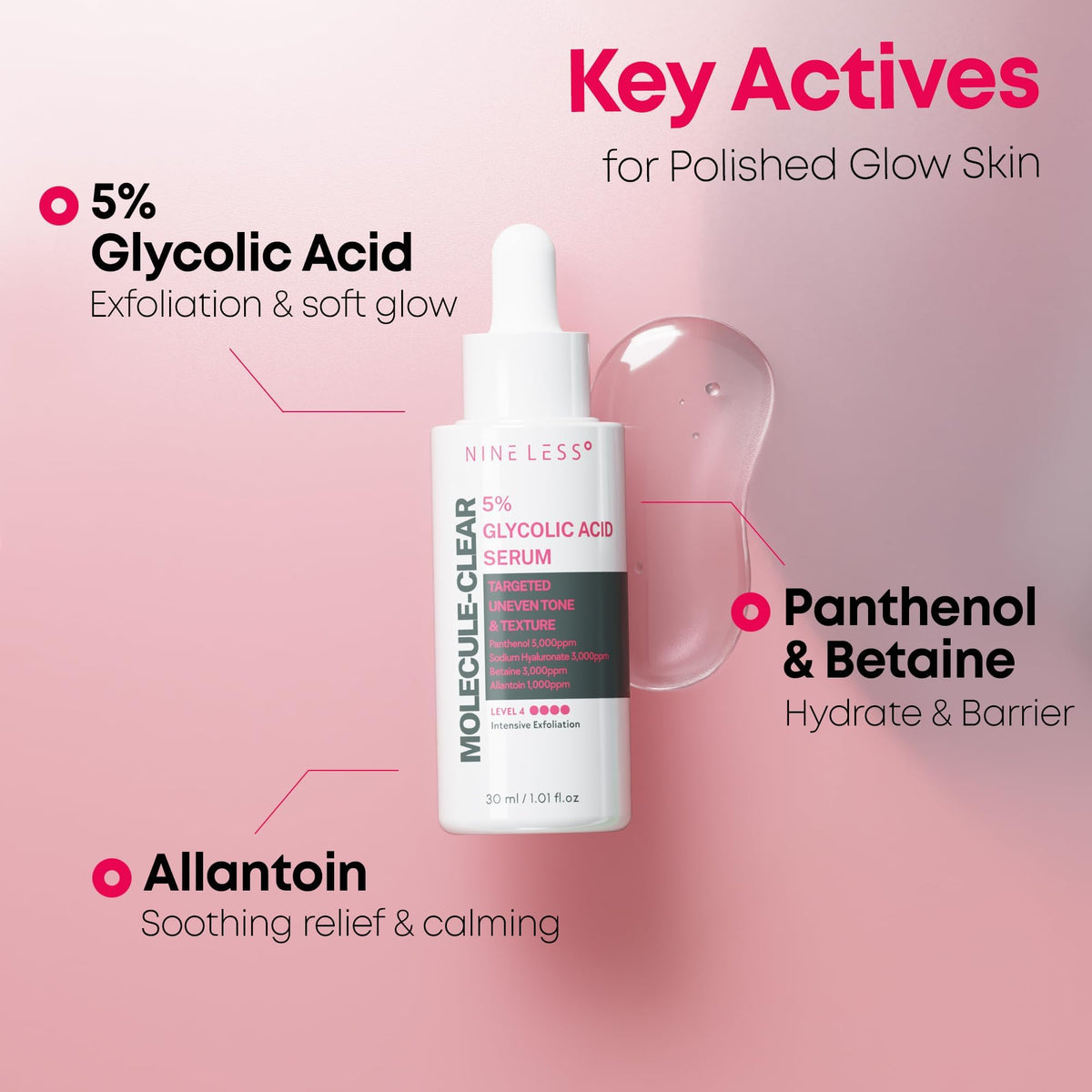 NINELESS molecule-clear 5% glycolic acid serum