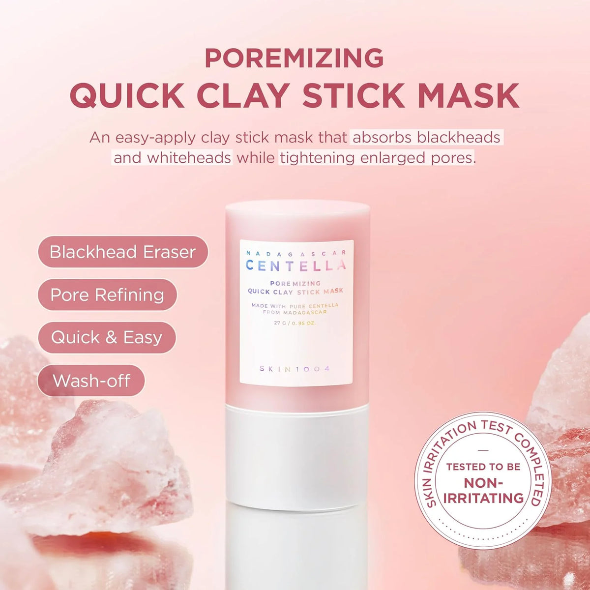 SKIN1004 Madagascar centella poremizing quick clay stick mask