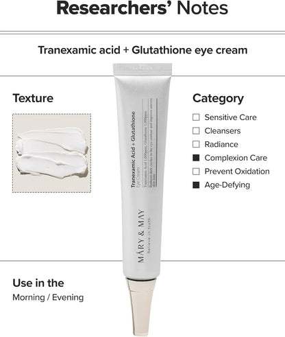 Mary&May tranexamic acid + glutathione eye cream — imagen 3