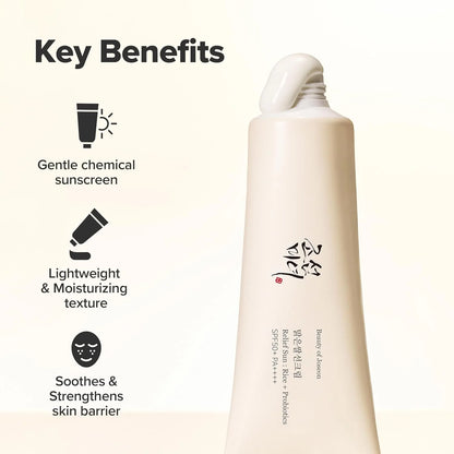 Beauty Of Joseon relief sun: rice + probiotics SPF50+/PA++++