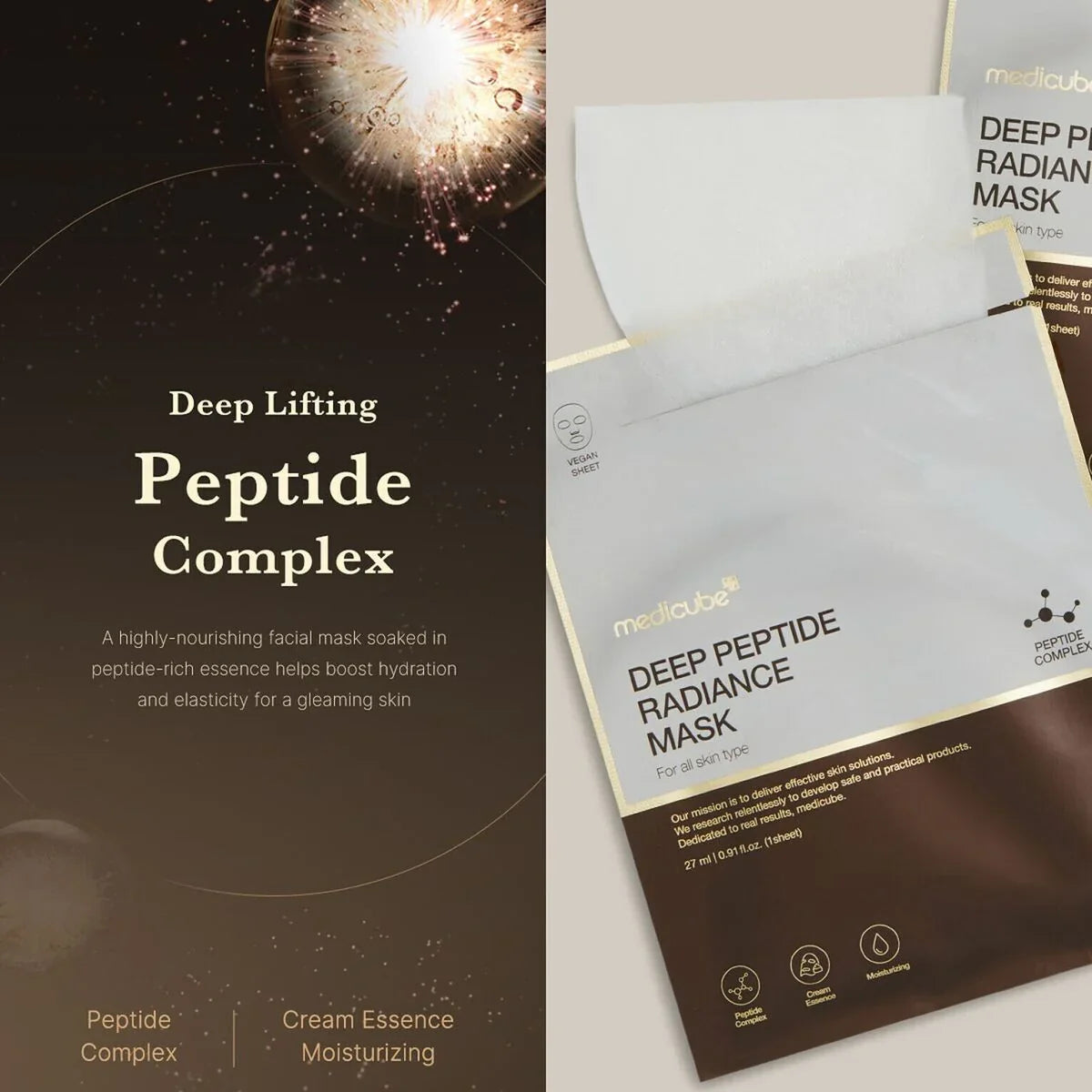 Medicube deep peptide radiance mask