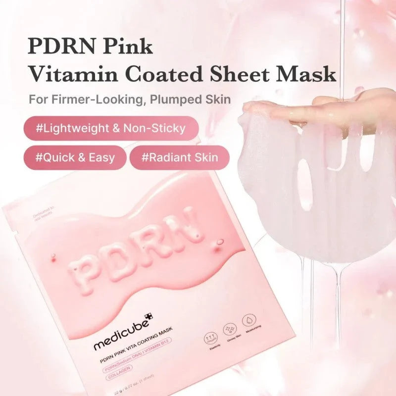 Medicube PDRN pink vita coating sheet mask