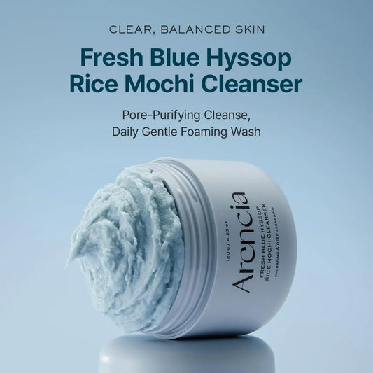 Arencia fresh blue hyssop rice mochi cleanser
