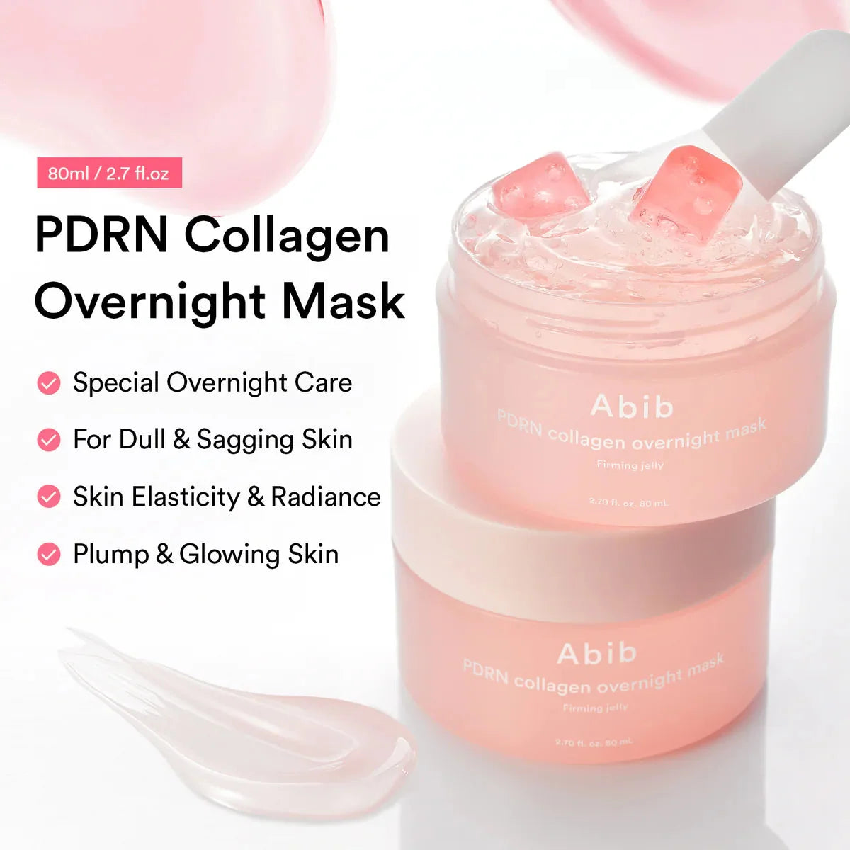 Abib PDRN collagen overnight mask firming jelly