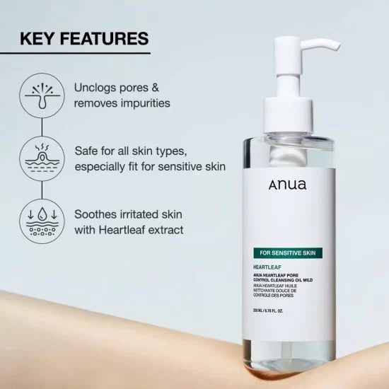 Anua heartleaf pore control cleansing oil mild