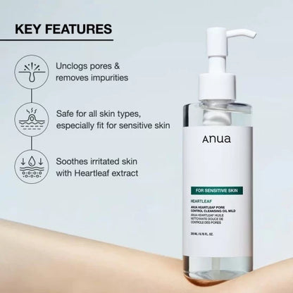 Anua heartleaf pore control cleansing oil mild