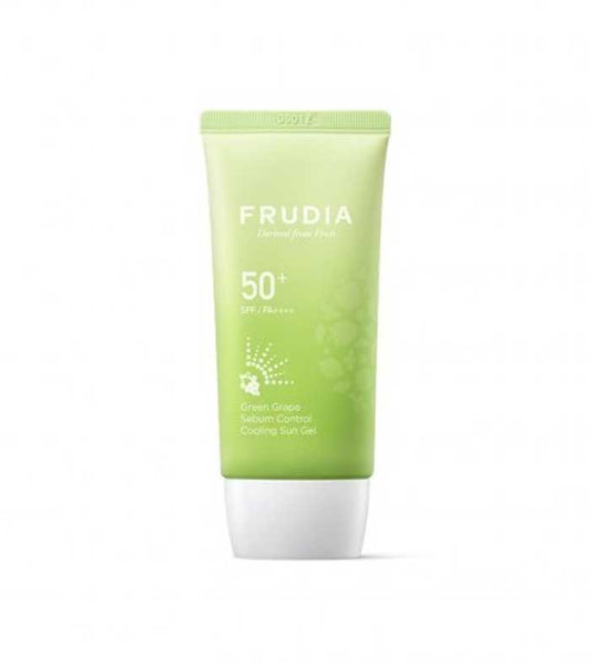 FRUDIA green grape sebum control cooling sun gel SPF50+ PA++++