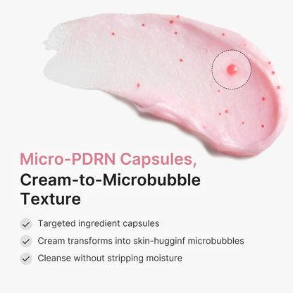 Medicube PDRN pink glutathione capsule foam cleanser