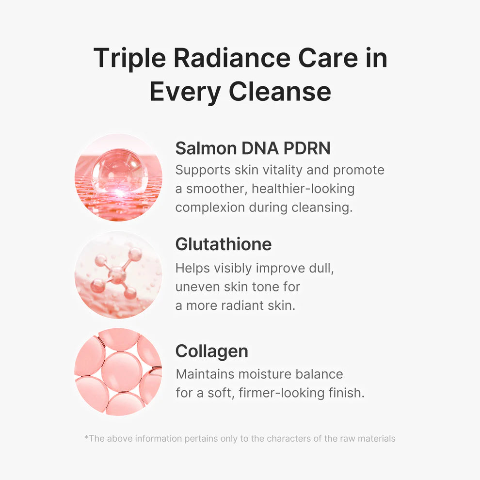 Medicube PDRN pink glutathione capsule foam cleanser