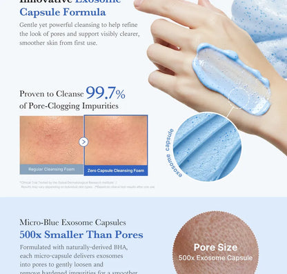 Medicube zero pore SA clear capsule cleansing foam