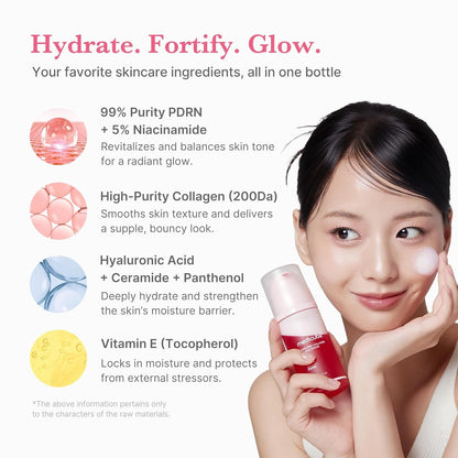 Medicube PDRN pink collagen bubble serum