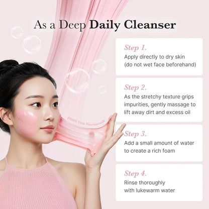 Medicube PDRN pink niacinamide whip cleanser