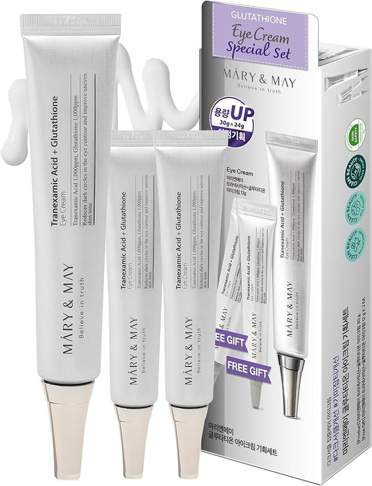 Mary&May tranexamic acid + glutathione eye cream special set