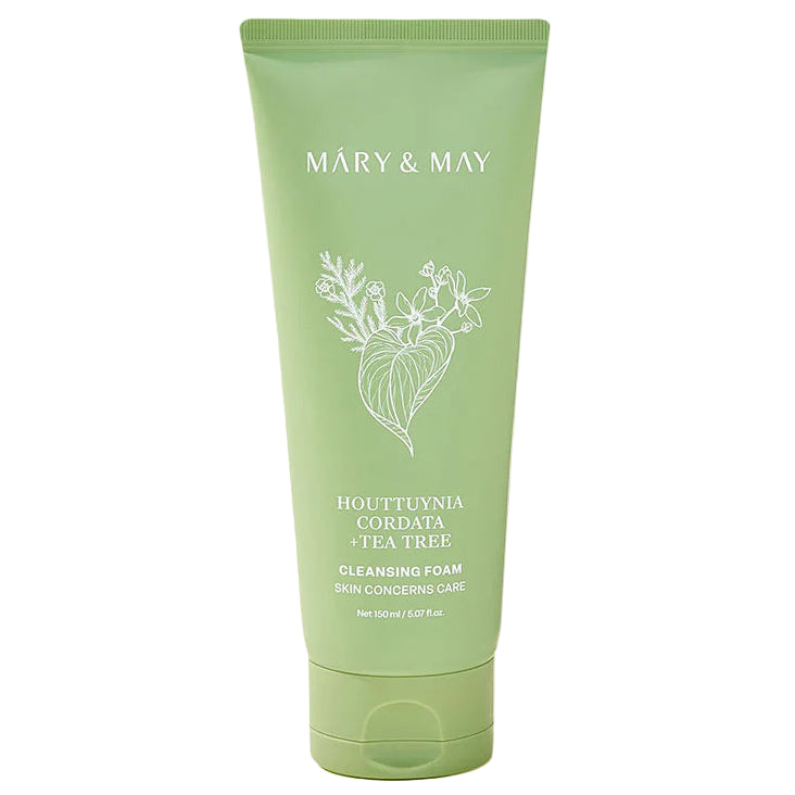 Mary&May houttuynia cordata + tea tree cleansing foam — imagen principal
