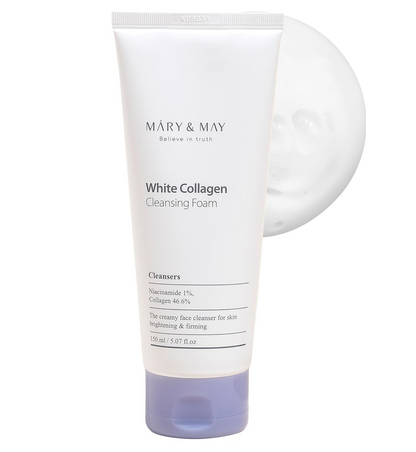 Mary&May white collagen cleansing foam — imagen 4