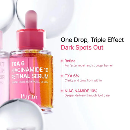 PURITO SEOUL TXA 6 niacinamide 10 retinal serum