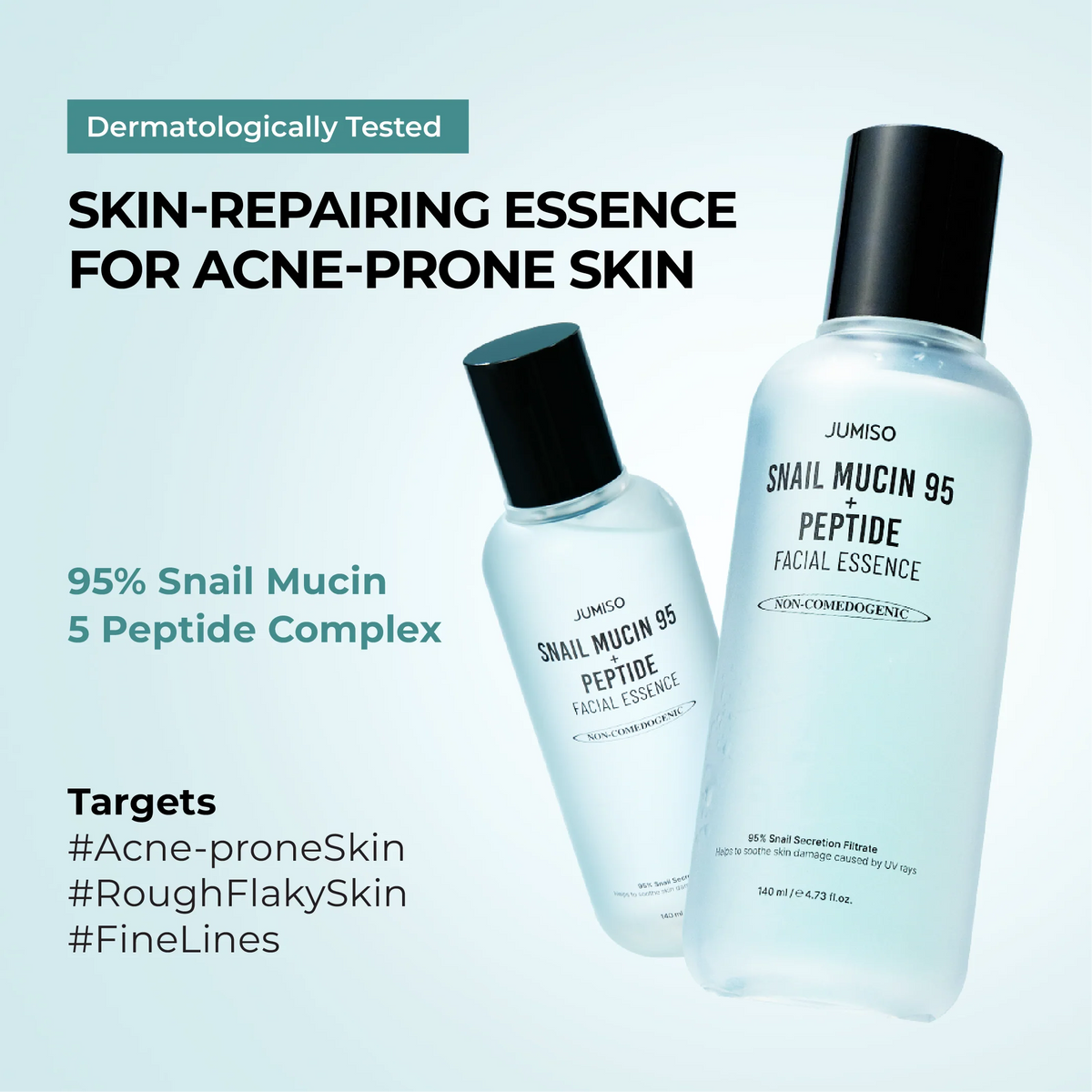 JUMISO snail mucin 95% + peptide essence