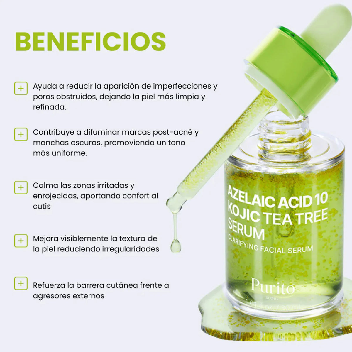 PURITO SEOUL azelaic acid 10 kojic tea tree serum