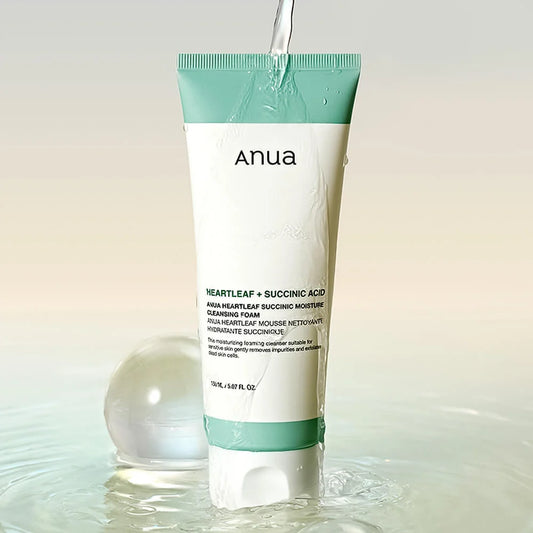 Anua heartleaf succinic moisture cleansing foam