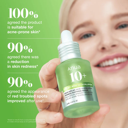 Anua azelaic acid 10 hyaluron redness soothing serum