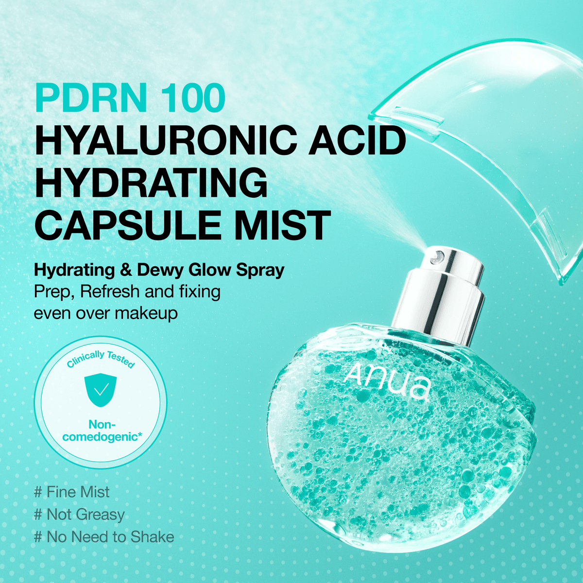 Anua PDRN hyaluronic acid hydrating capsule mist 30 ml — imagen 2