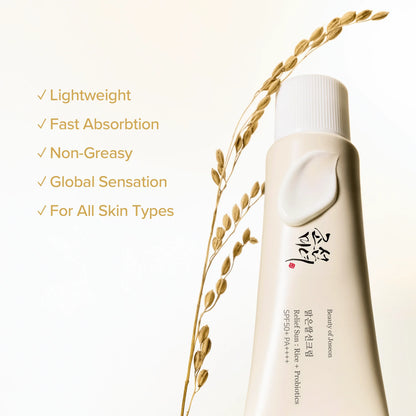 Beauty Of Joseon relief sun: rice + probiotics SPF50+/PA++++