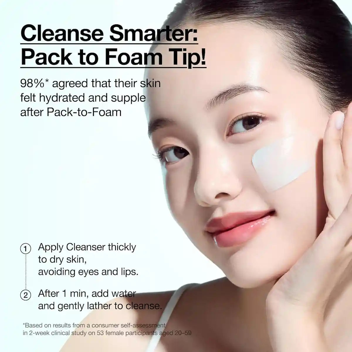Anua PDRN hyaluronic acid moisturizing cleansing foam