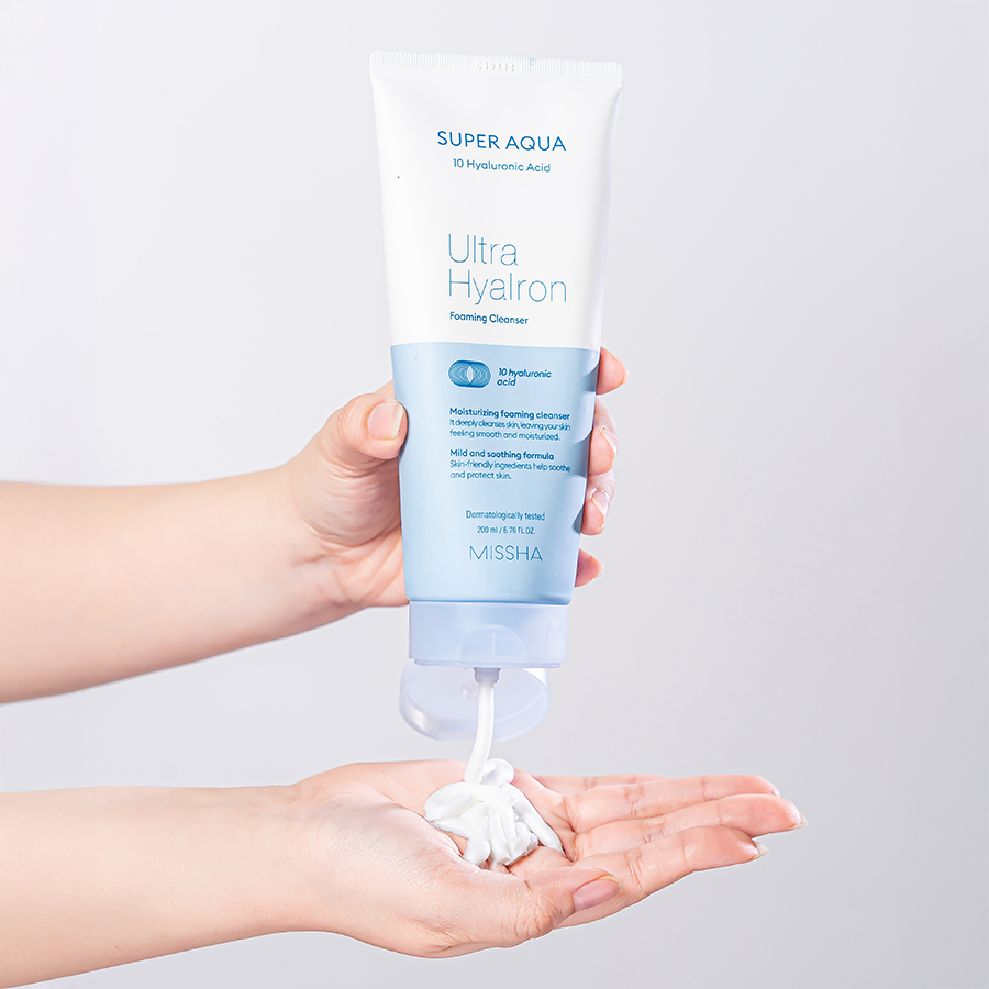 MISSHA super aqua ultra hyalron cleansing foam — imagen 2