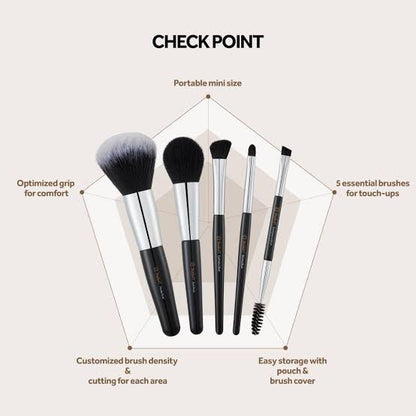 Studio 17 portable makeup brush set