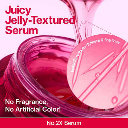 Numbuzin no.2 rose PDRN collagen 2X plumping serum