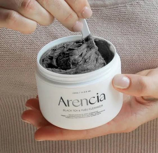 Arencia black tea rice mochi cleanser