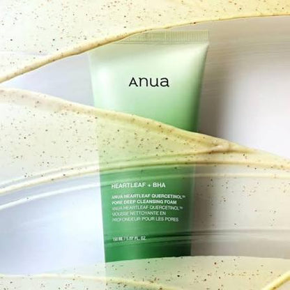 Anua heartleaf quercetinol pore deep cleansing foam