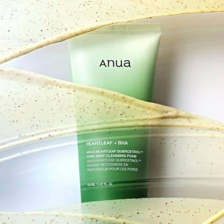Anua heartleaf quercetinol pore deep cleansing foam