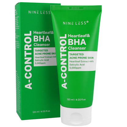 NINELESS A-Control heartleaf & BHA cleanser — imagen principal
